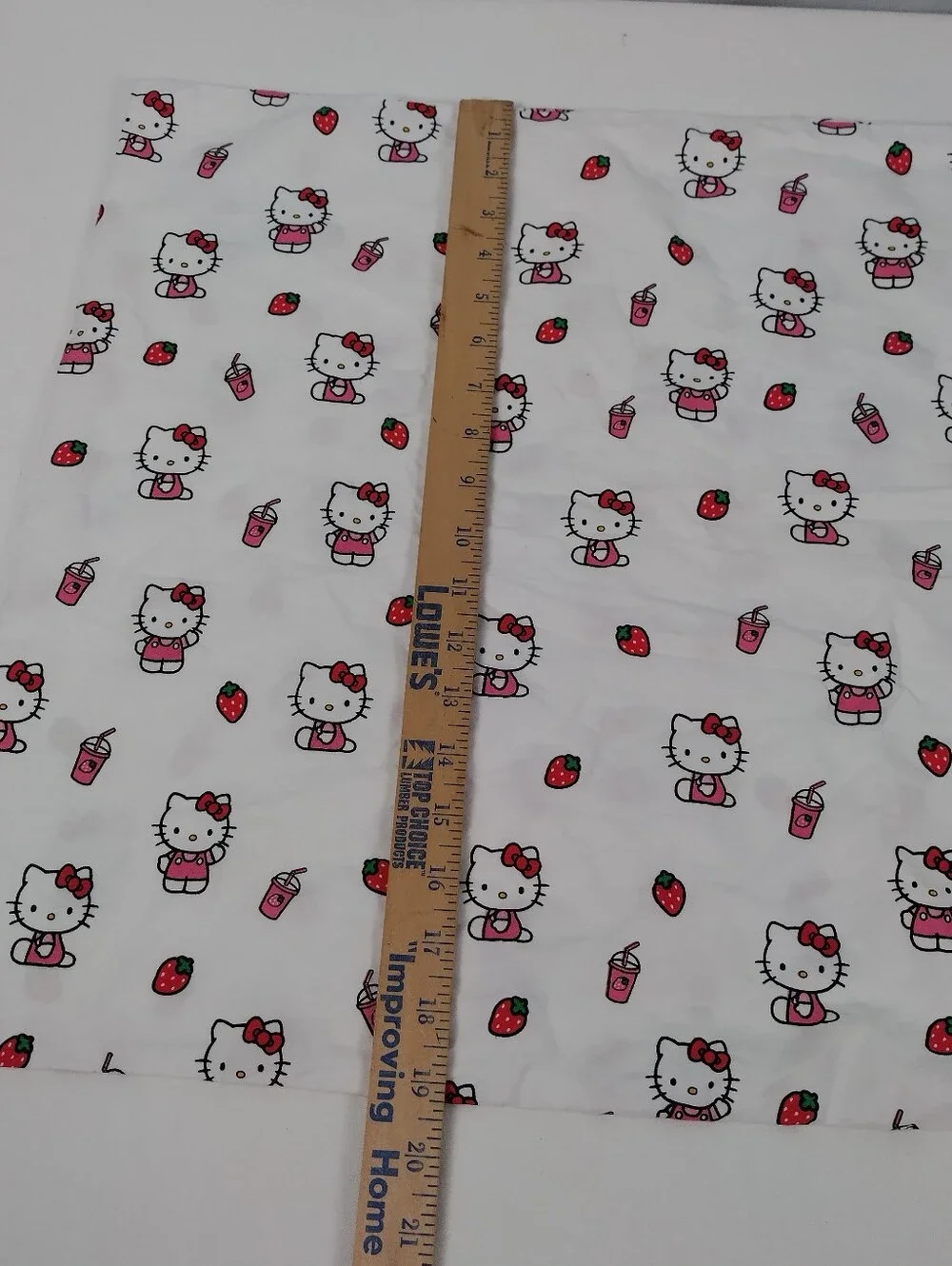 Hello Kitty Strawberry Milkshake Pillow Cases Set Of 2 Standard Size Bed Linens